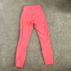 Lululemon Aligns in Raspberry Cream size 4